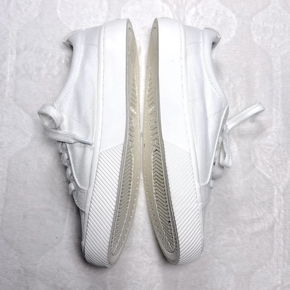 Cariuma x Crooked Sneakers Women 7.5 White Canvas No Steps Back Low Top